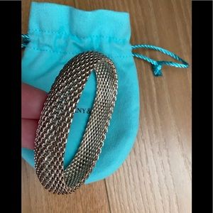 Tiffany bracelet size    -medium/“silver braided